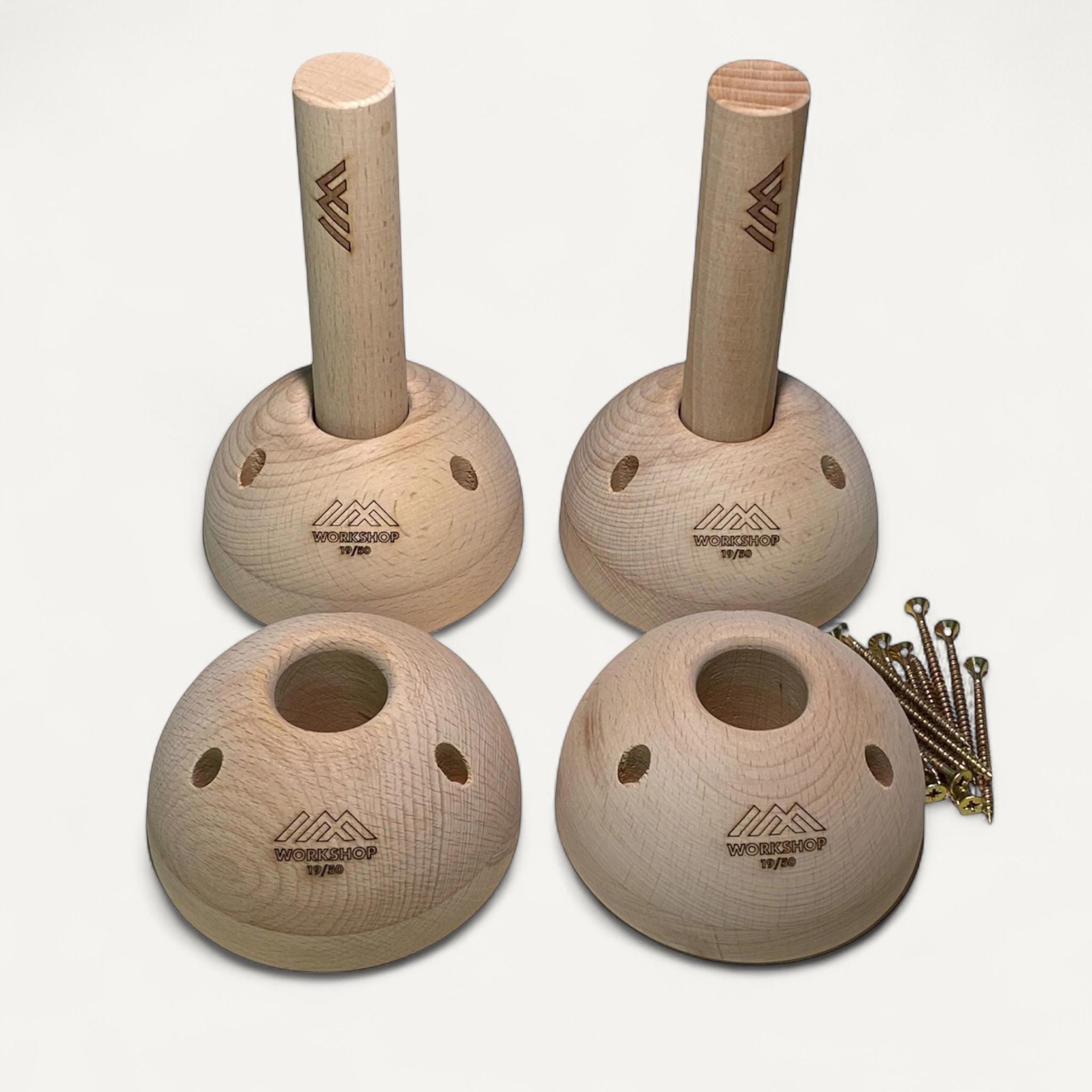Peg receiver-ball ( set of 4pcs with handles)