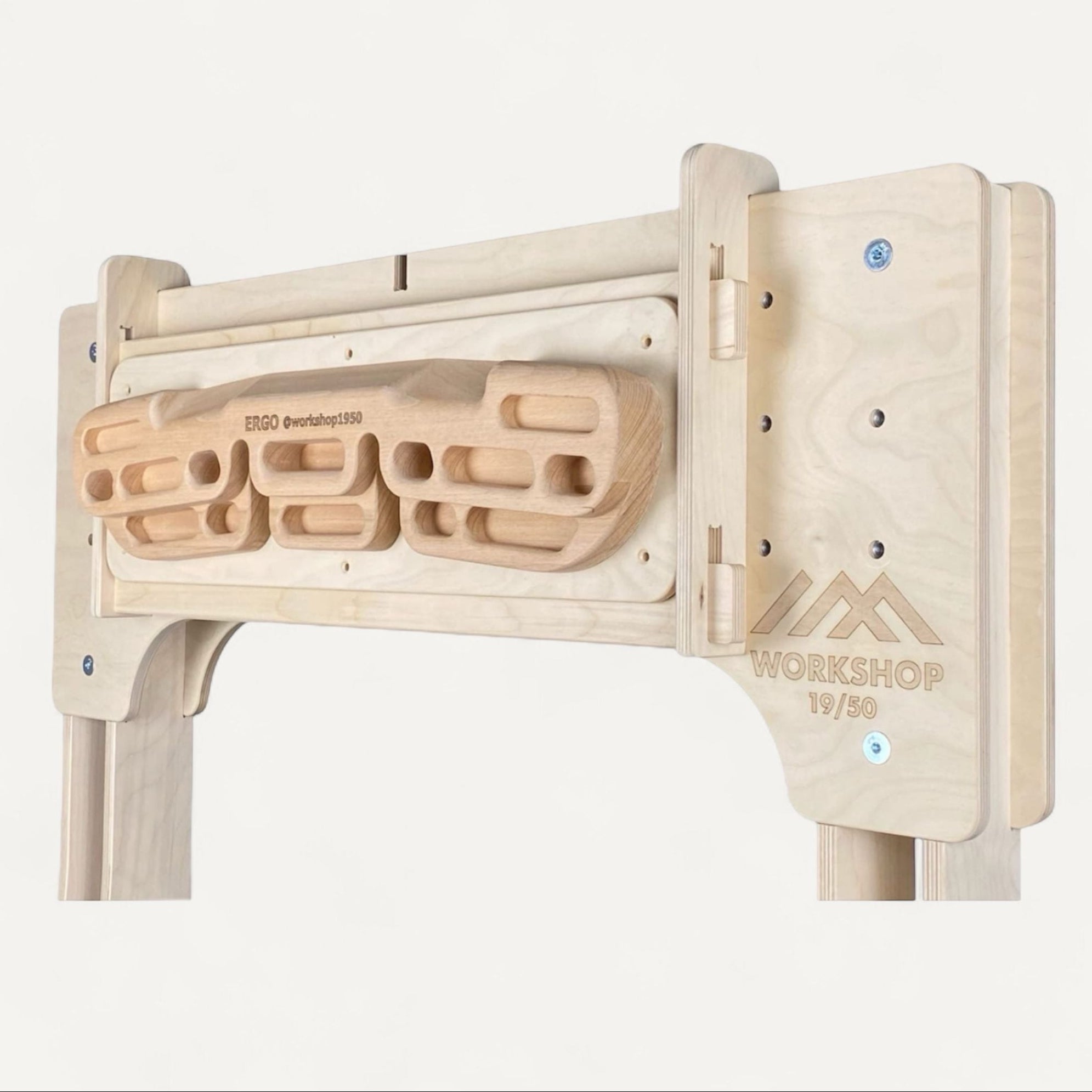 Optional quick removable hangboard panel for rack