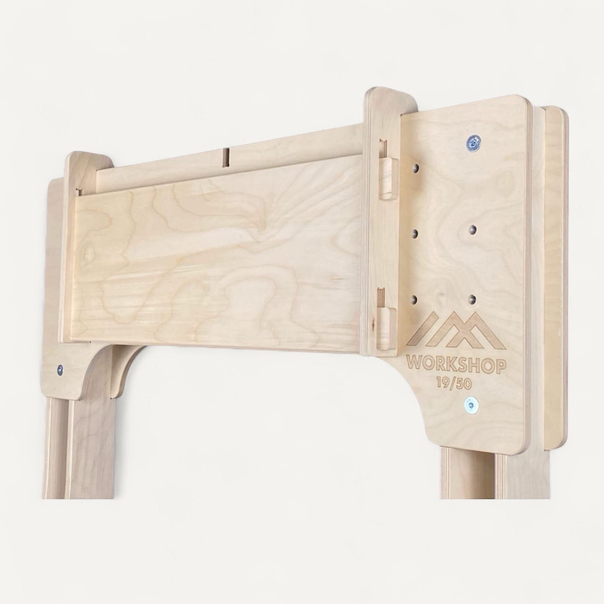 Optional quick removable hangboard panel for rack